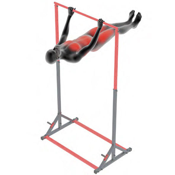 Mannequin sur une barre - Front Lever