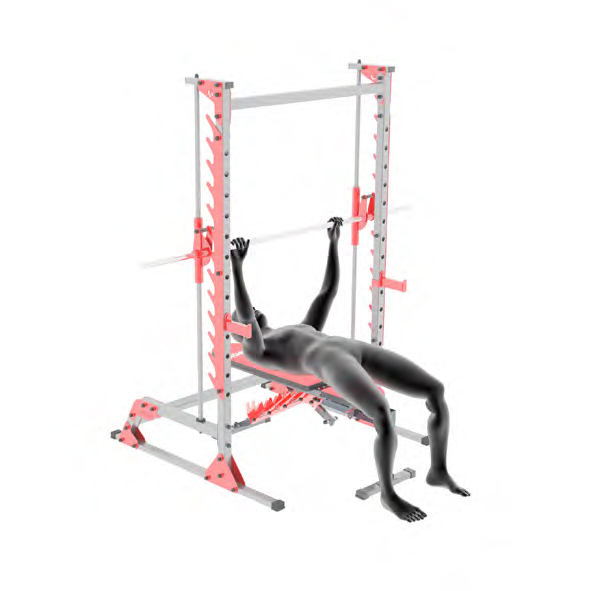 Dummy op Smith Machine - Bankdrukken op de Smith Machine
