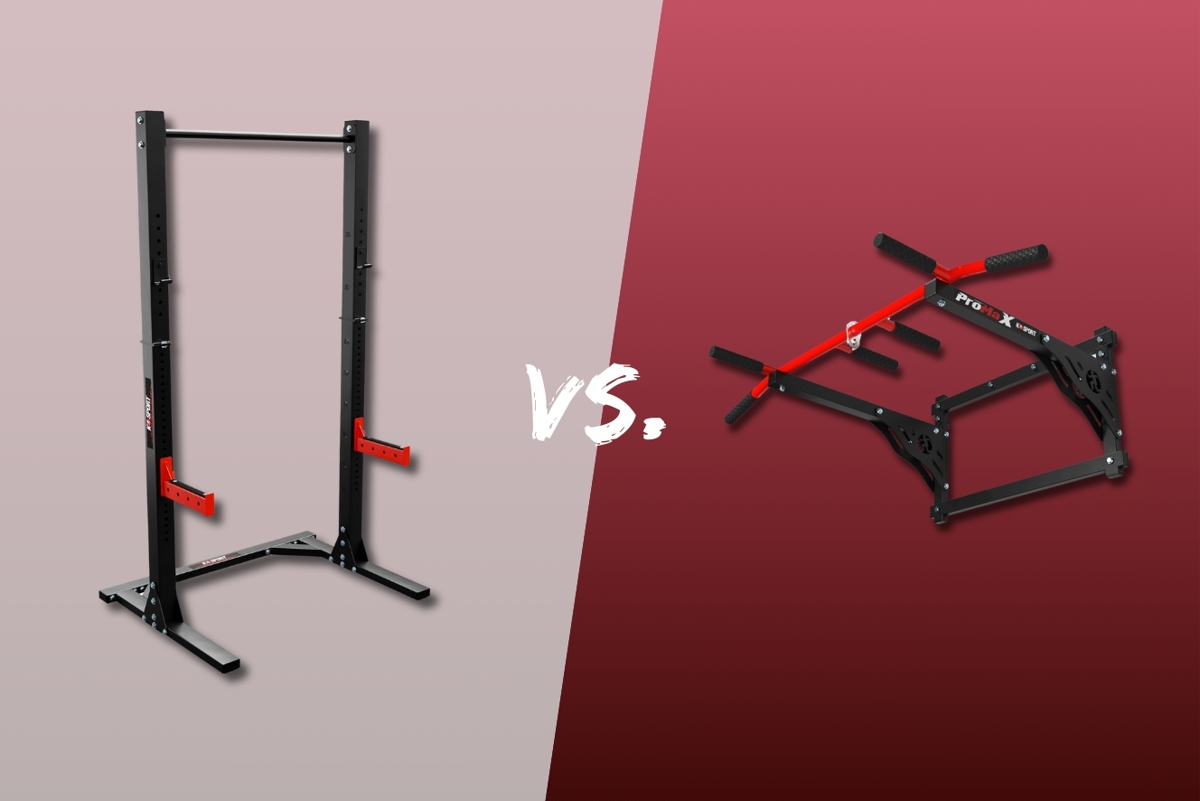 Power rack a piantana e stazione per dip pull-up a confronto